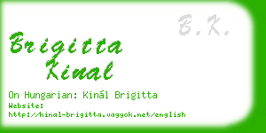 brigitta kinal business card